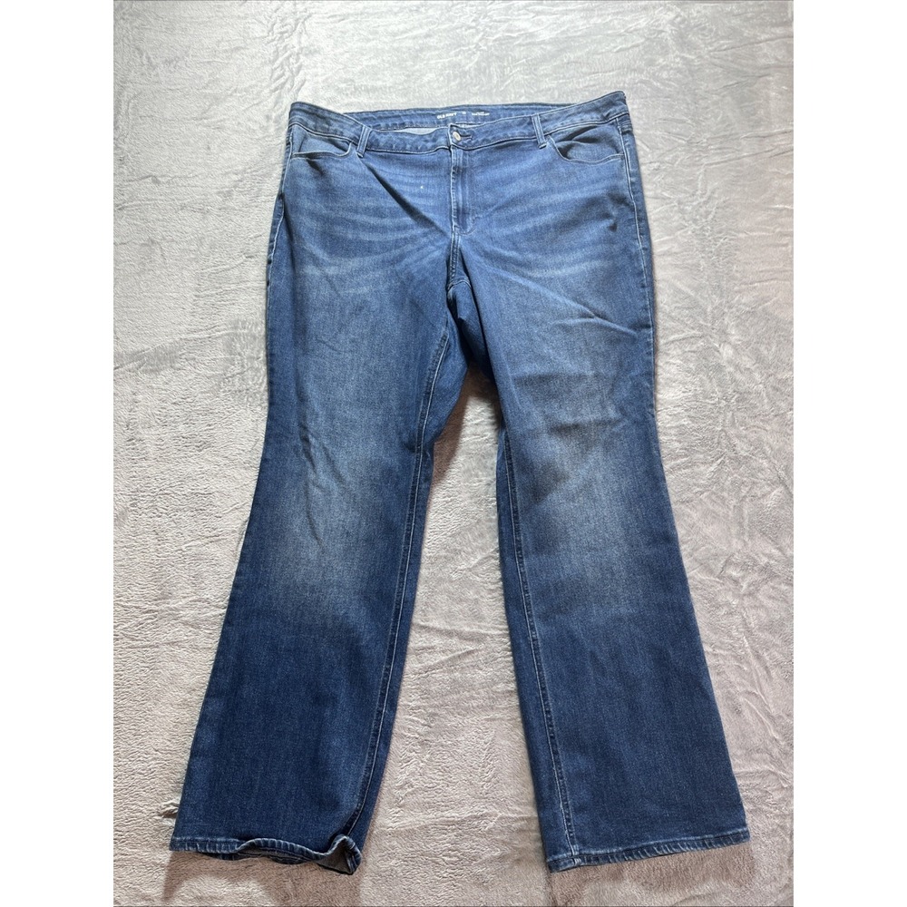 Old Navy Jeans Women’s Plus 22 Blue Mid Rise Wow‎ Bootcut Western Cowgirl